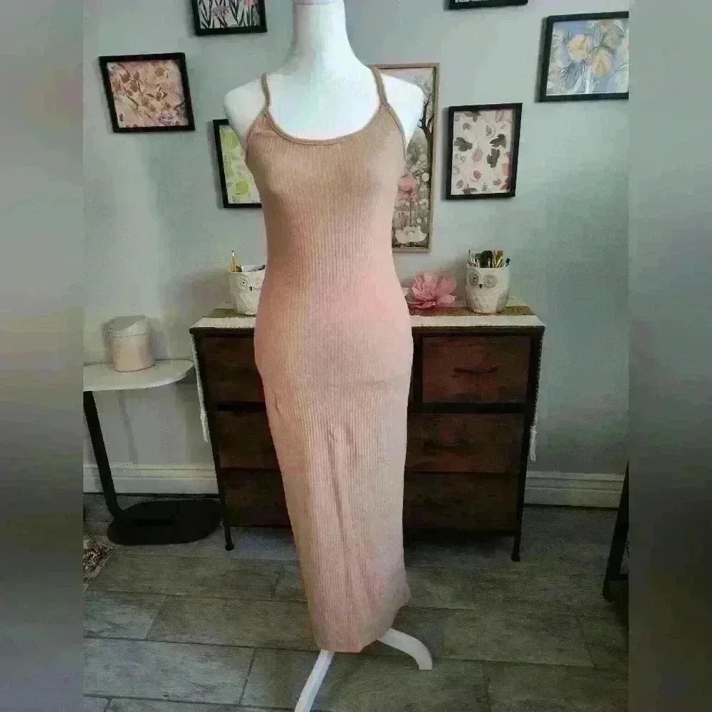 Missguided Cami Ribbed Midaxi Dress size 4 (25)